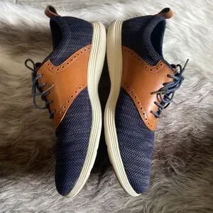 Cole Haan Grand Tour Men’s Knit Oxfords Blue/Tan Size 11 1/5 Cole Haan Grand Tour Knit blue Oxford shoe size 11.5 | eBay main image 3